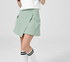 XXMX - Dual-grip layered wrap skirt_6