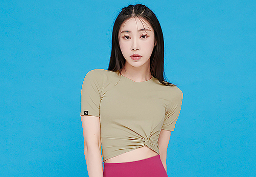 XXMX - Fresh Feather Twist Crop Short Sleeve_4