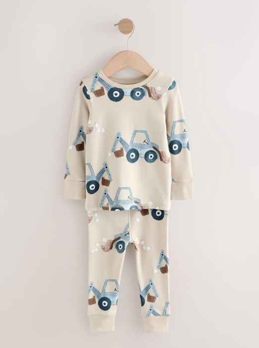 Blue/Ecru Transport Mini Snuggle Pyjamas | Next _6