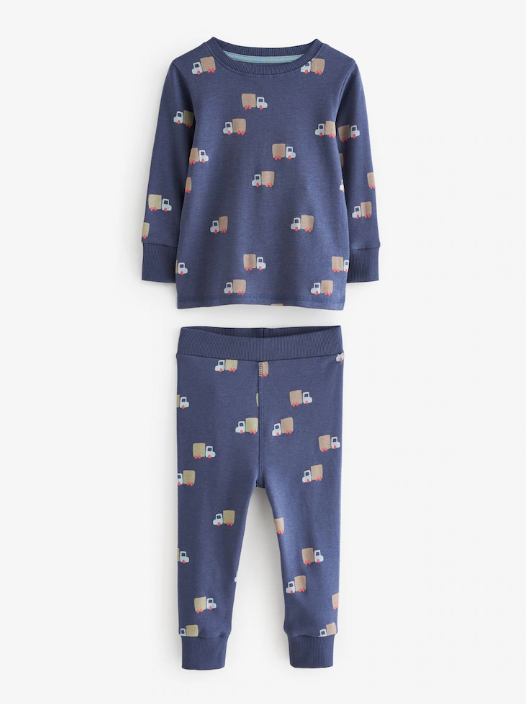 Next Baby Boy Transport Mini Snuggle Pyjama Pack | Next_6
