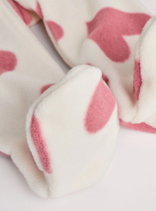 Dusty Rose / Mauve Pink Micro Fleece Two Way Zip Baby Sleepsuit | Next_4