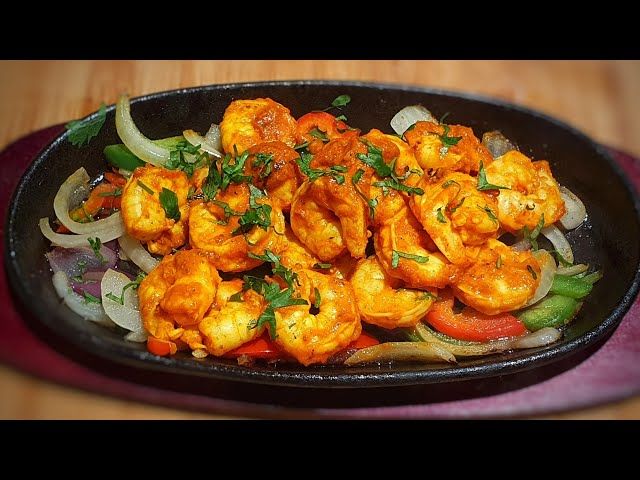 Sizzling Prawn on Iron plate_0