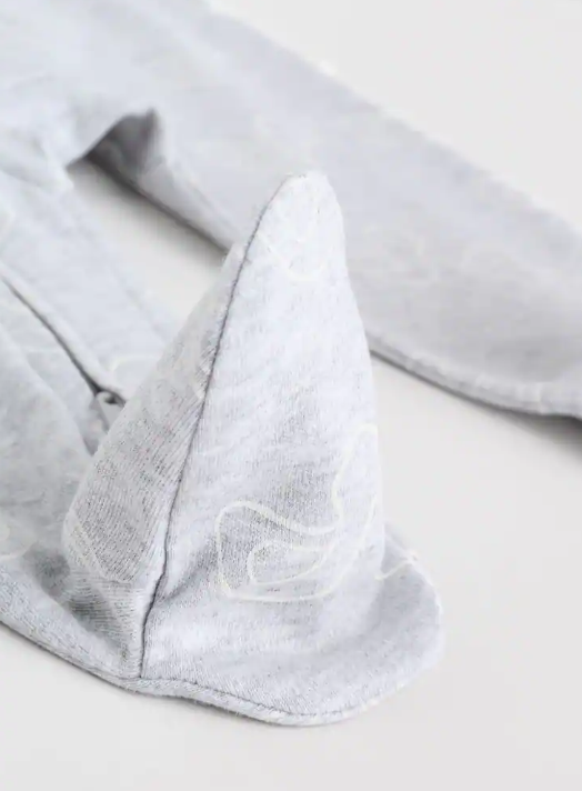 Grey Baby Two Way Zip Sleepsuits 3 Pack | Next_7