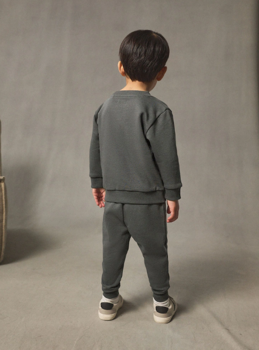 Charcoal Grey Logo Sweatshirt And Joggers Set | Next _1