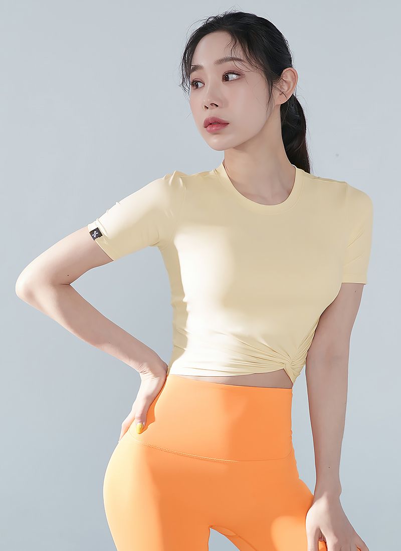 XXMX - [2PACK] Fresh Feather Twist Crop Short Sleeve_16