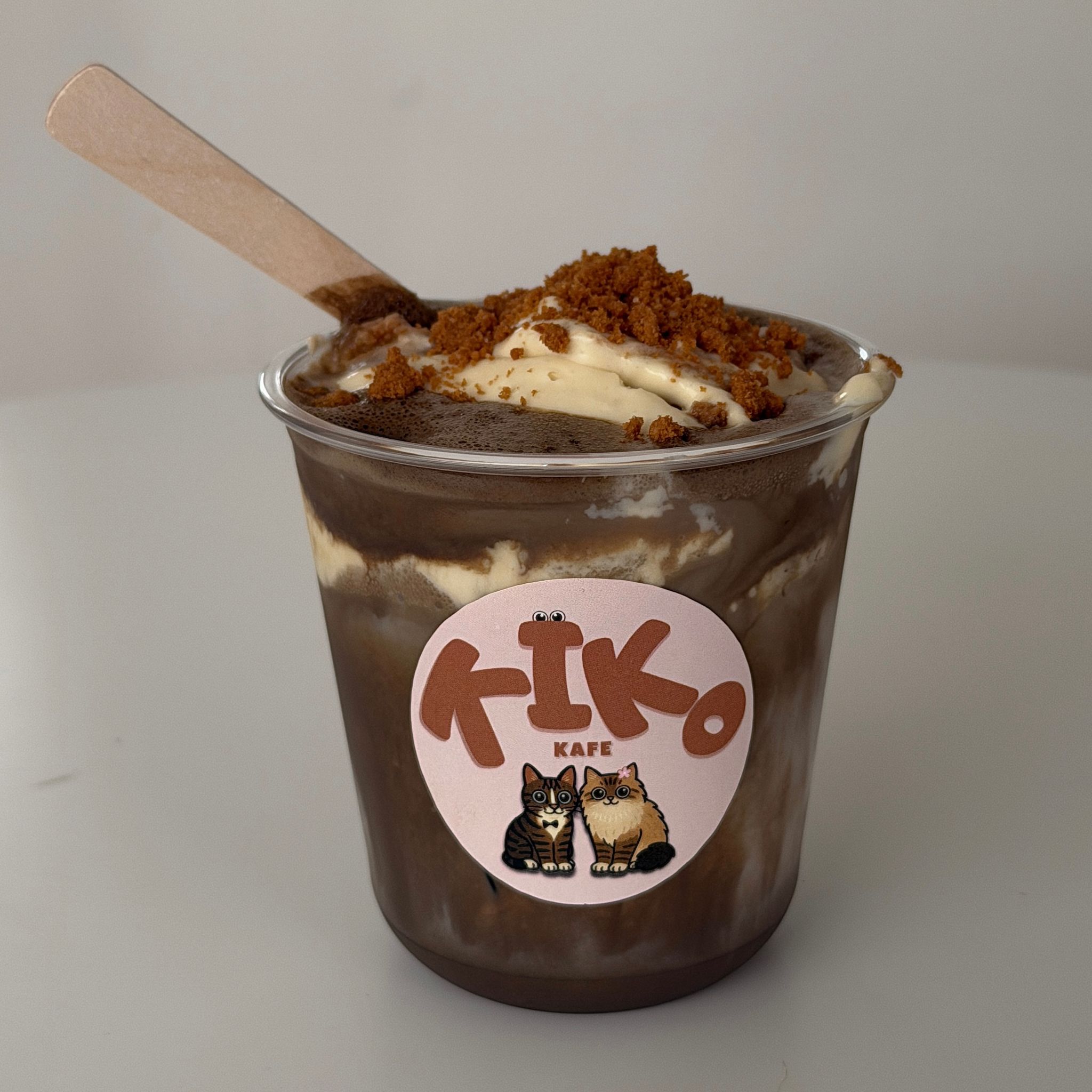 Ice Banana Pudding Hojicha Latte_0