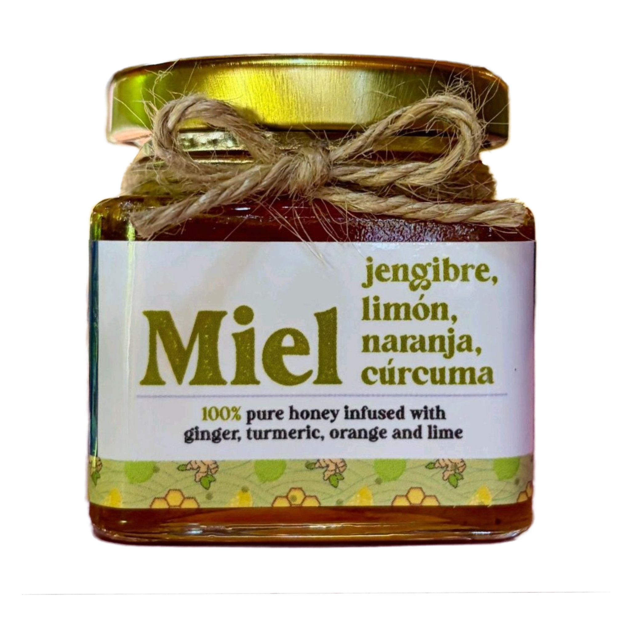 Miel con Cúrcuma, Naranja, Jengibre y Limón (3 oz.)_0