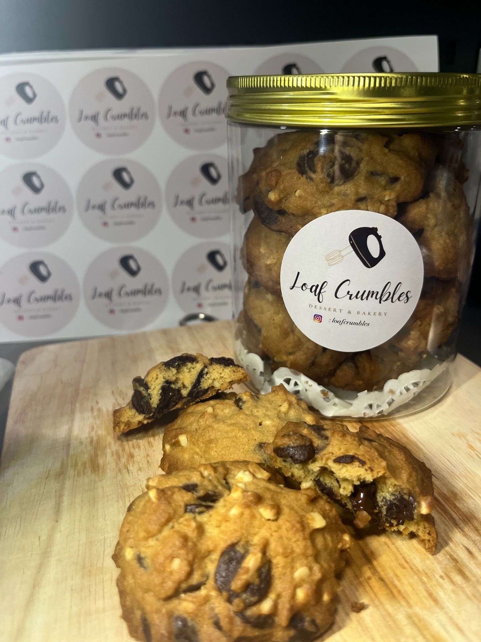 Chocolate Almond Cookies _1