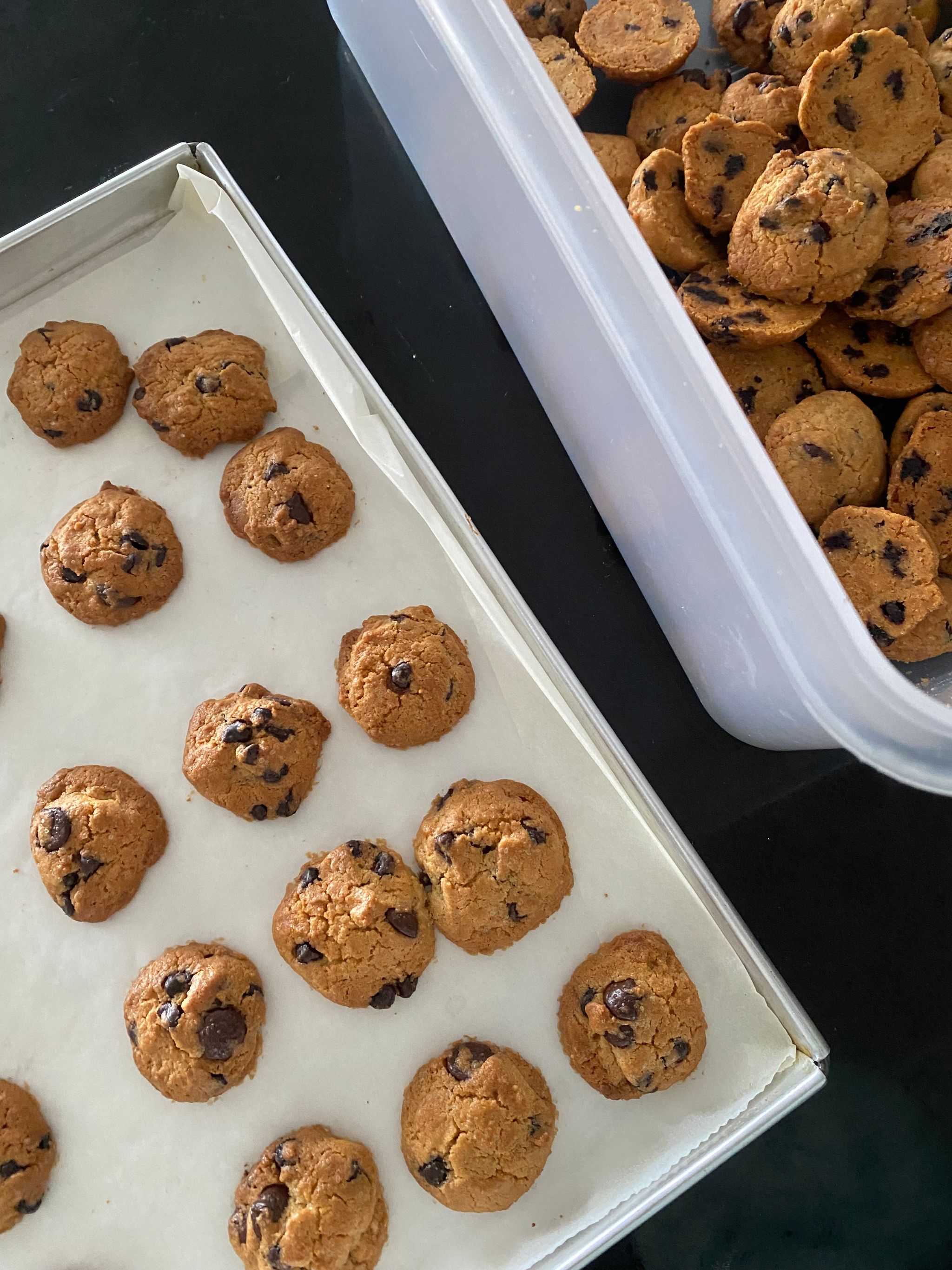 Chocolate Almond Cookies _0