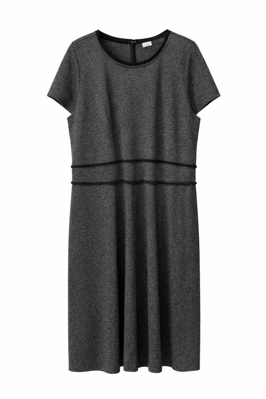 Dark Grey Ladies Dress   _0