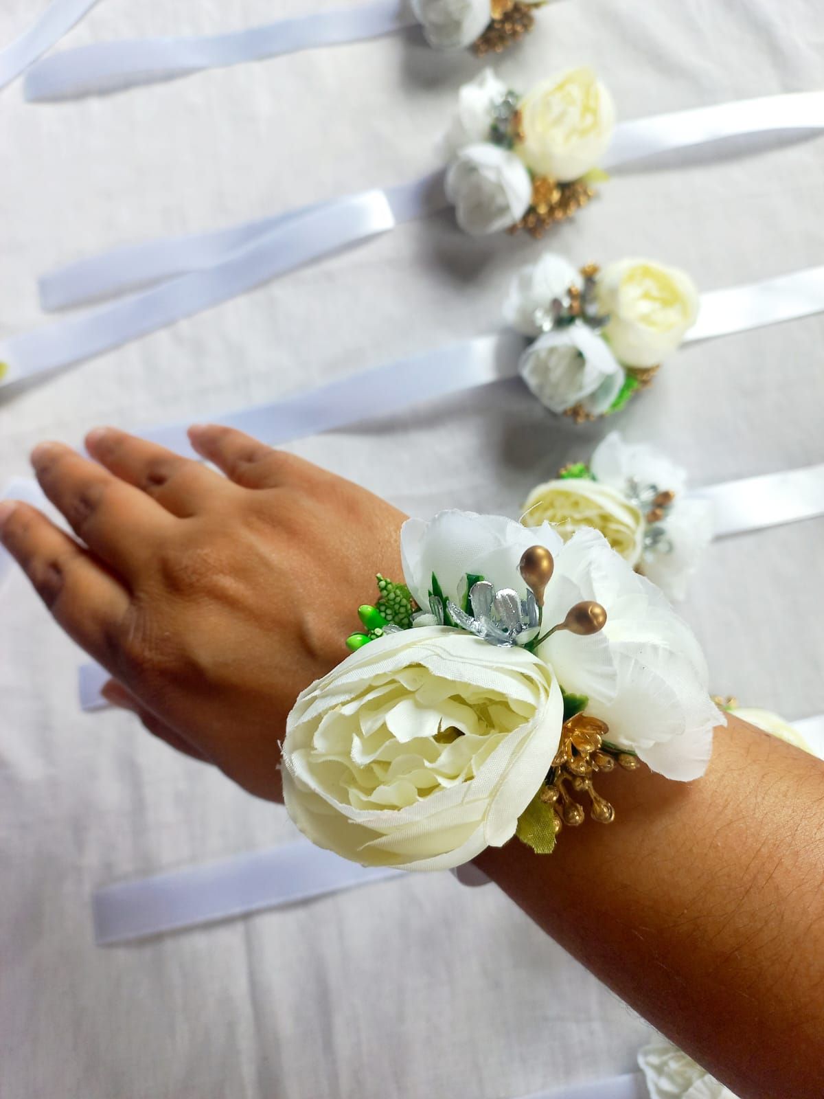 🌹 Rosepeony Wrist Corsage _0