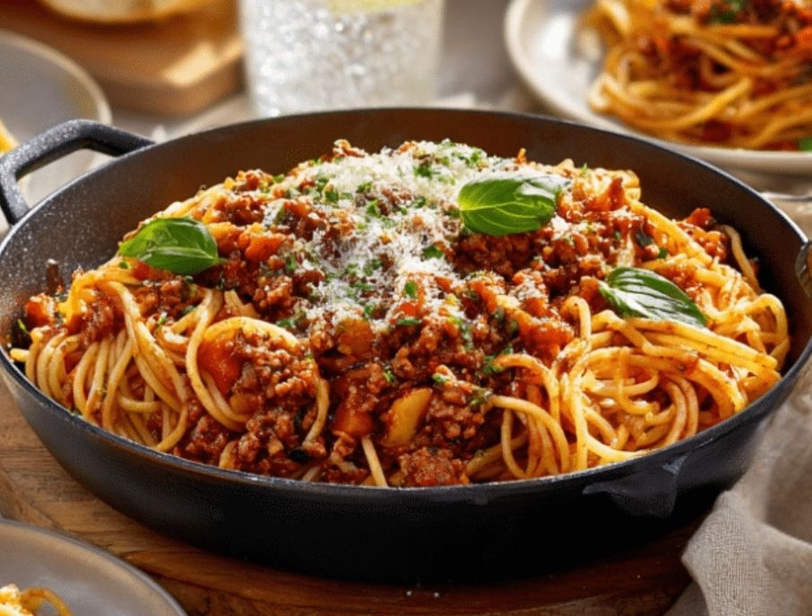 Spaghettis Bolognaise-Champignons _0