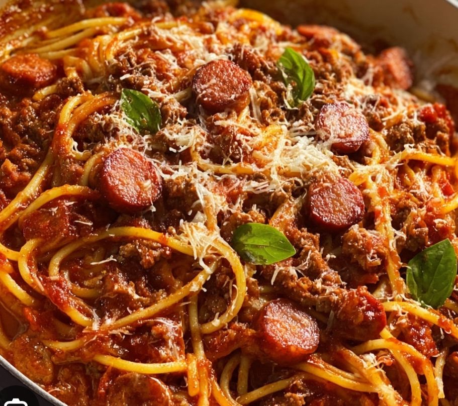 Spaghettis aux Saucisses _0