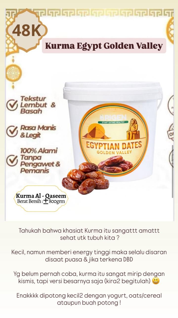 Kurma Egypt Golden Valley Ember 800gr _3