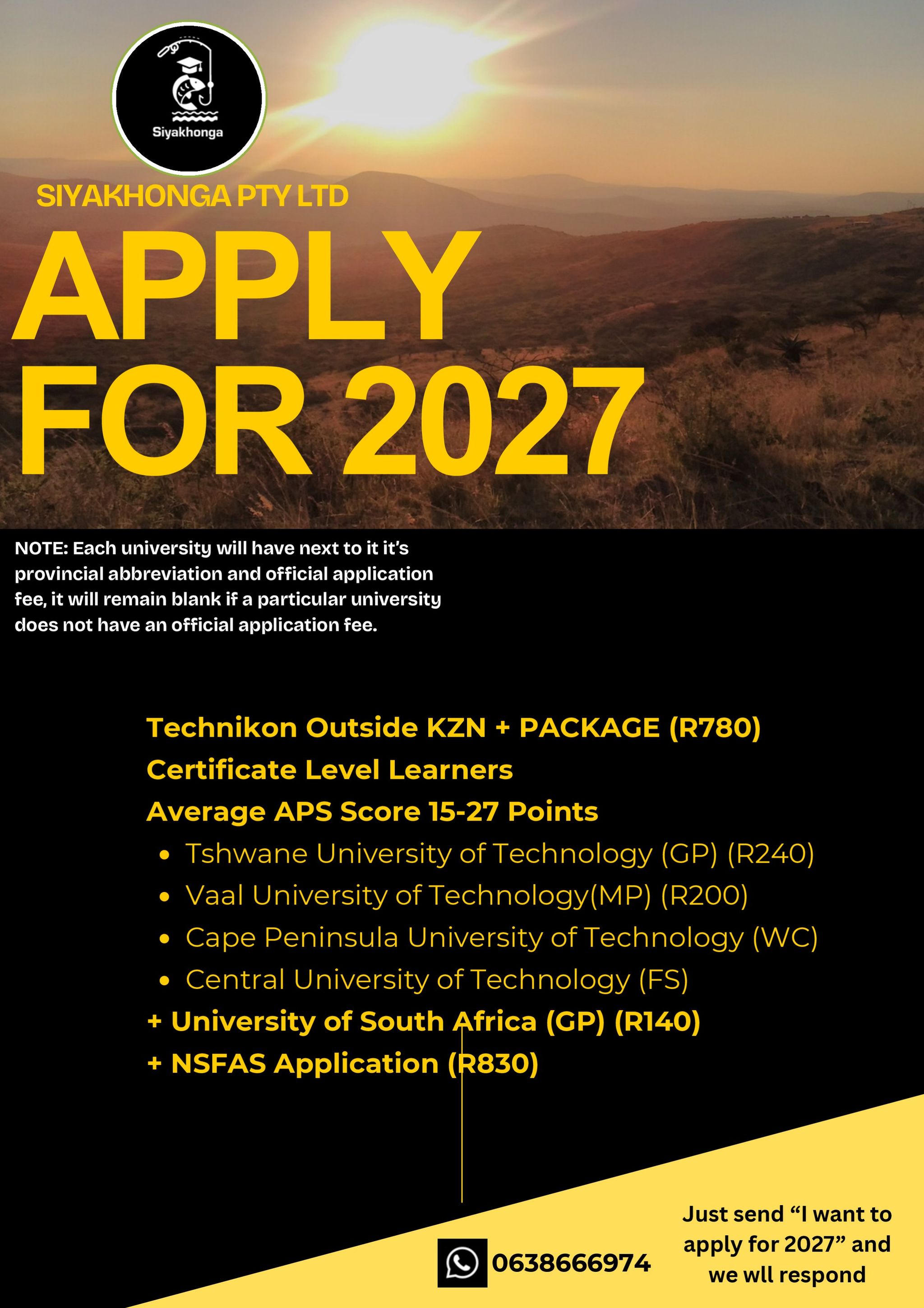 TECHNIKON OUTSIDE KZN + PACKAGE_0