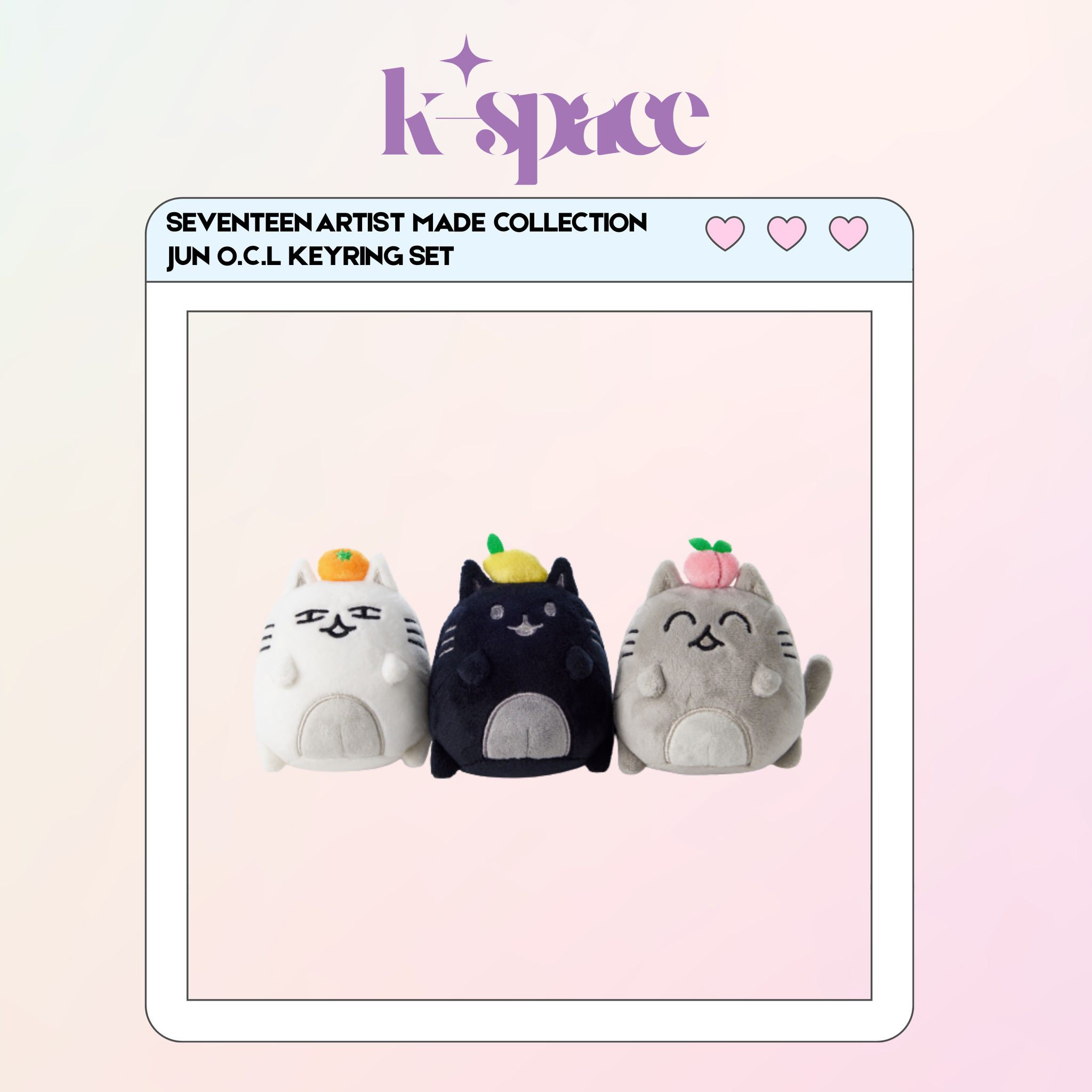 SEVENTEEN ARTIST MADE COLLECTION JUN O.C.L KEYRING SET_0