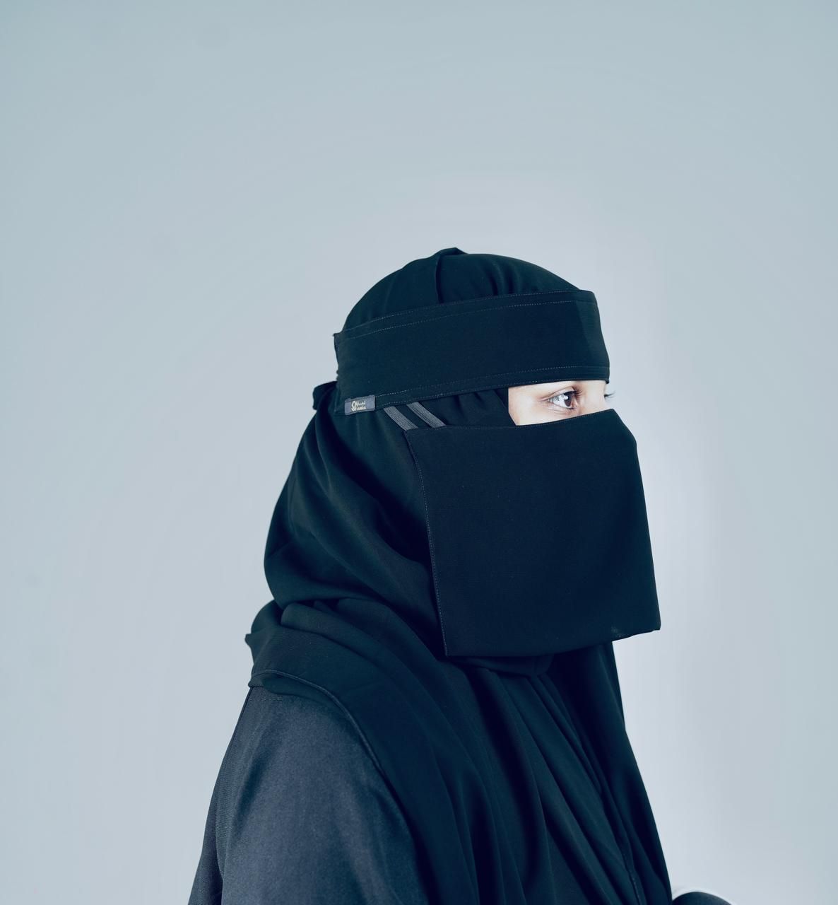 Mini Small Double Elastic Niqab (6 inch / 12 inch)_8