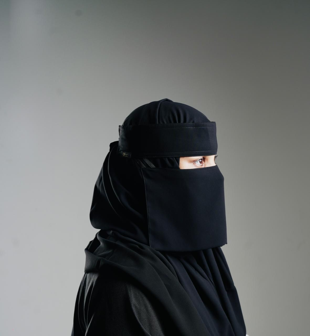 Mini Small Double Elastic Niqab (6 inch / 12 inch)_7