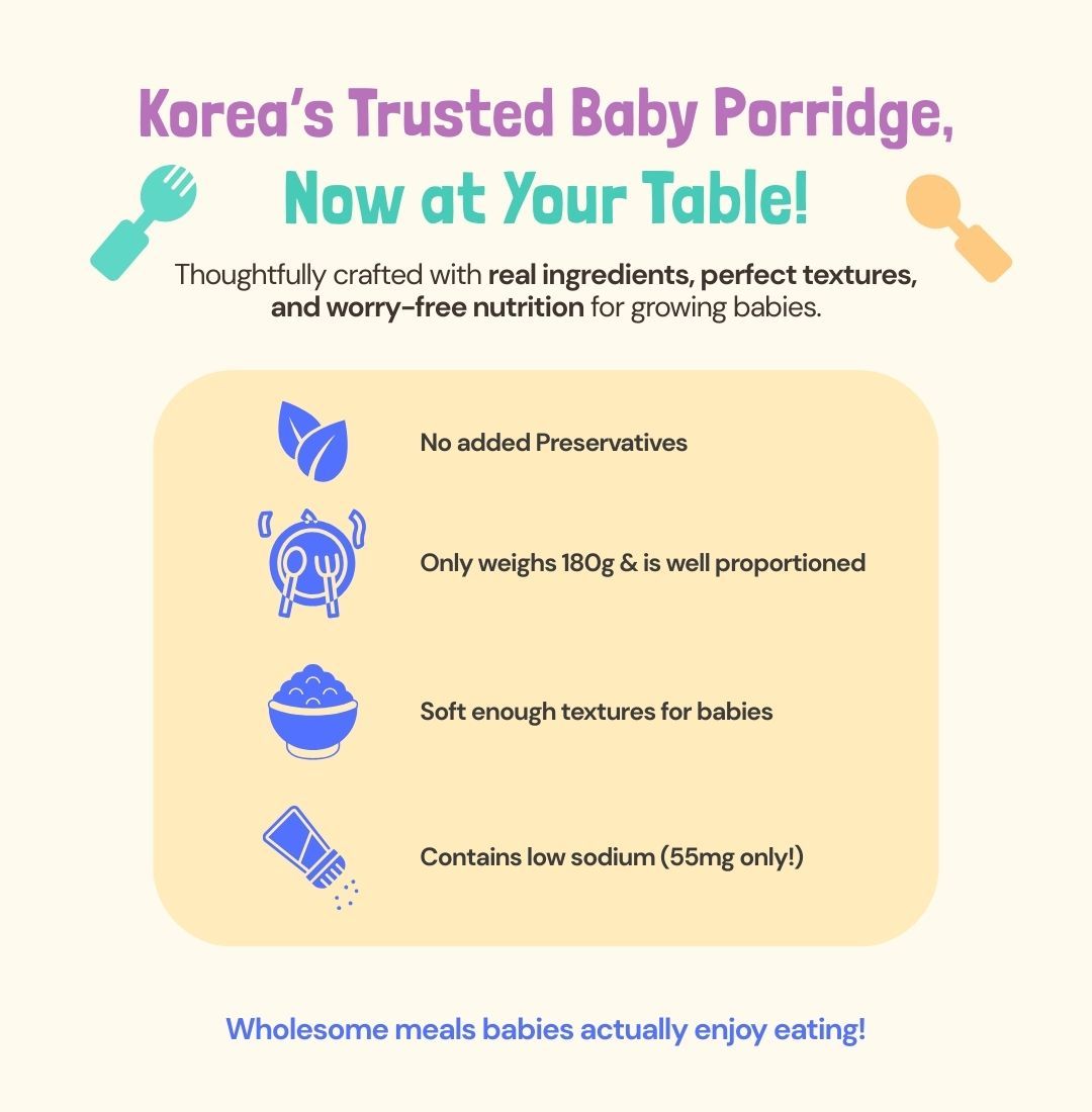 Authentic Korean Nutritional Ready to Eat Baby Porridge | For baby weaning and toddlers_5