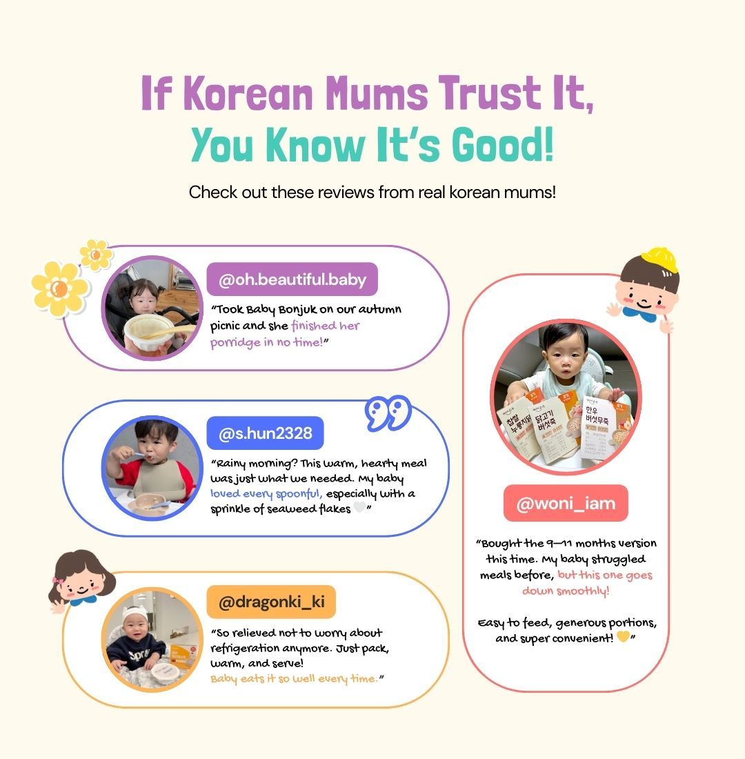 Authentic Korean Nutritional Ready to Eat Baby Porridge | For baby weaning and toddlers_3