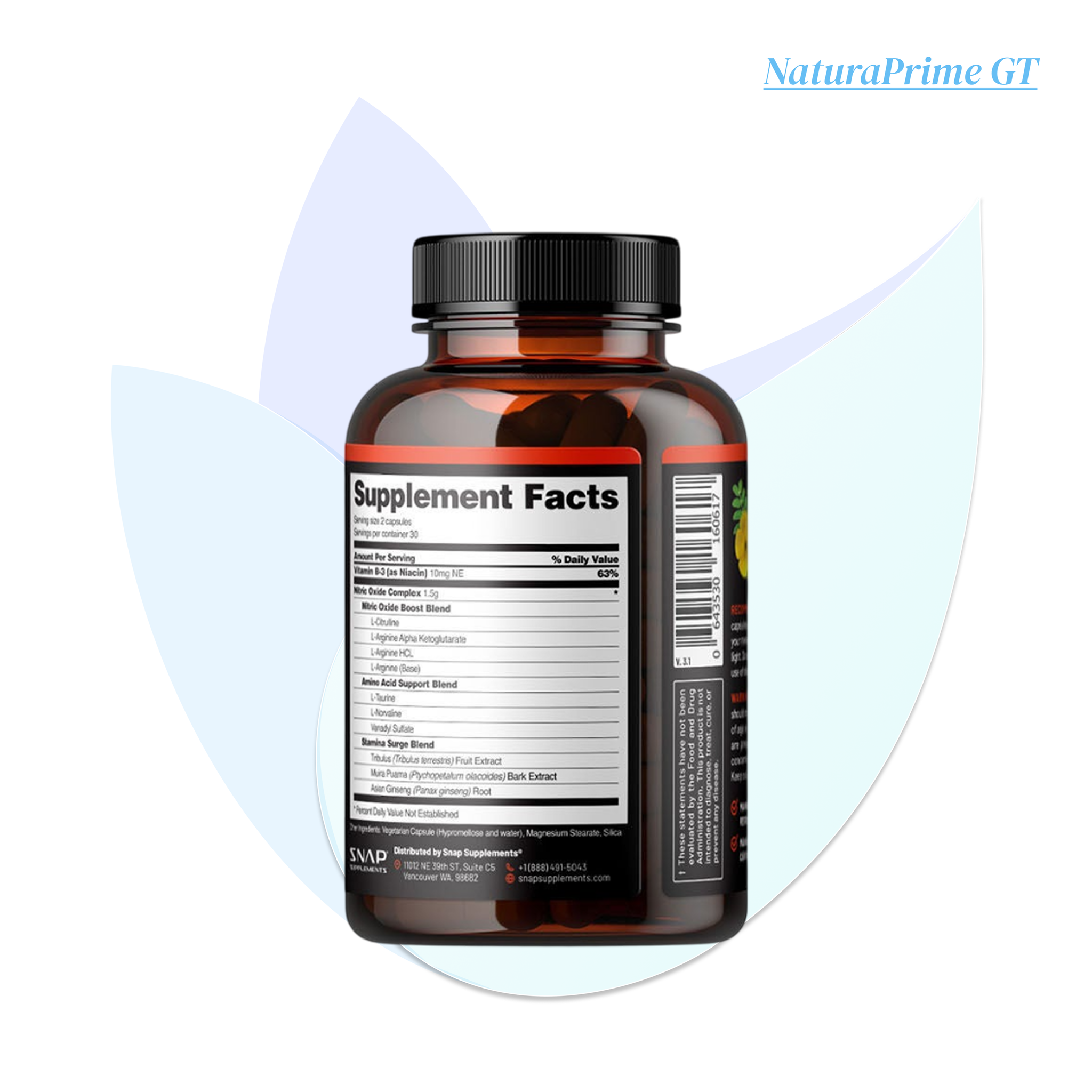 Nitric Oxide Booster - 60 cápsulas_1