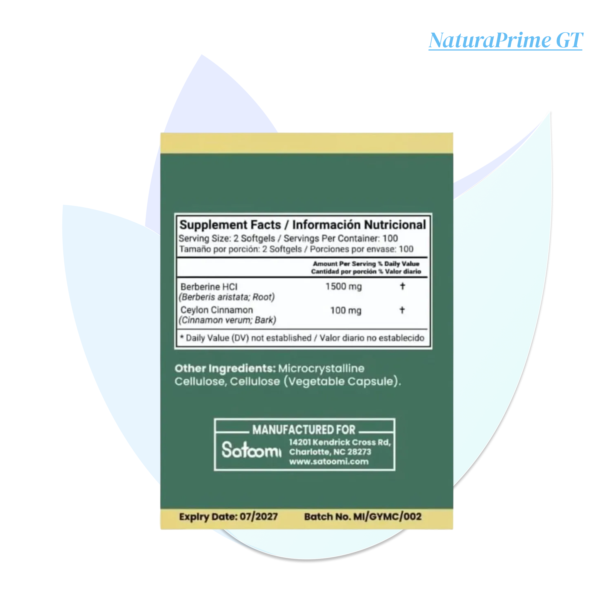 Berberine Premium - 60 cápsulas_1