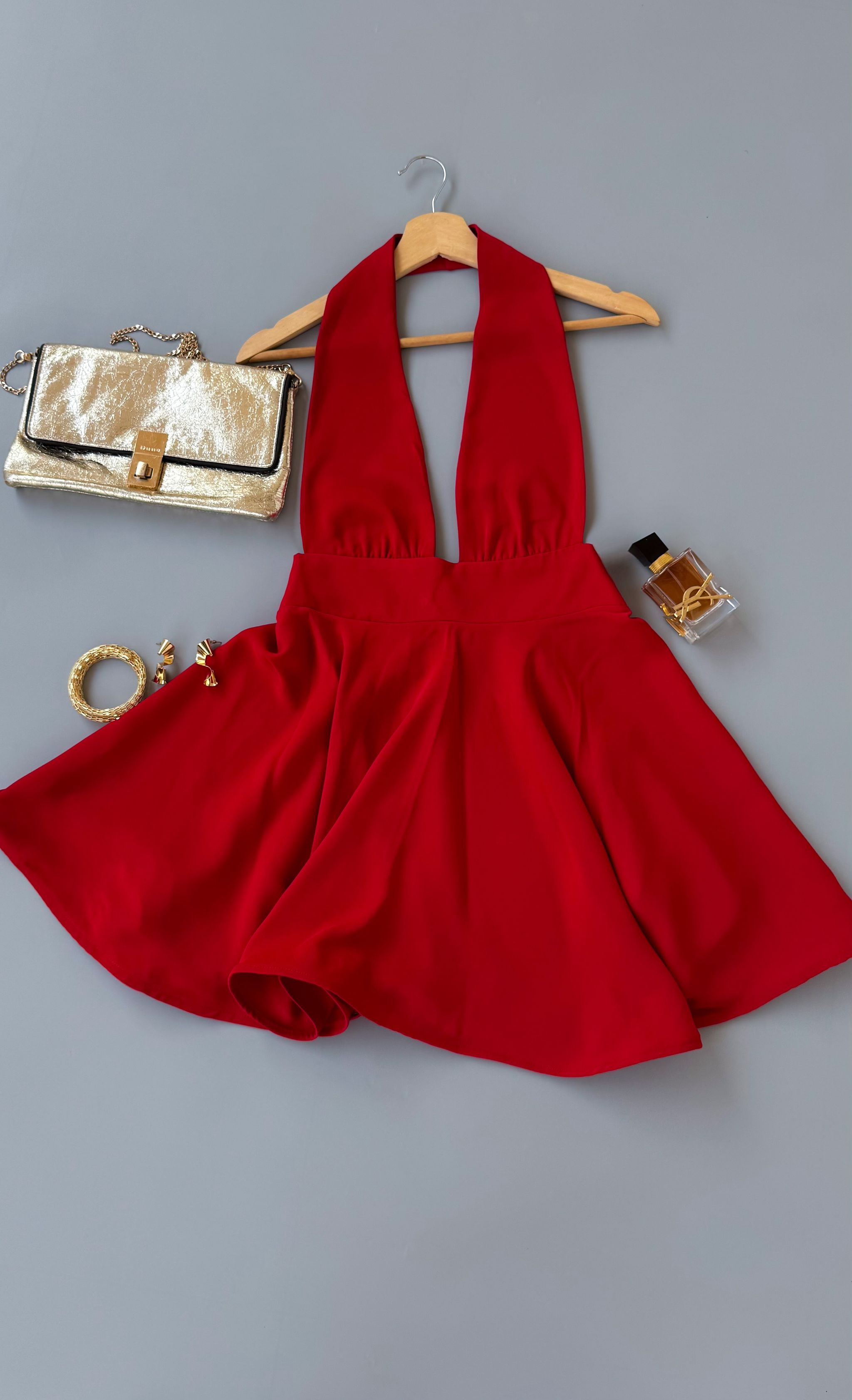 ROSE Halterneck Dress _0