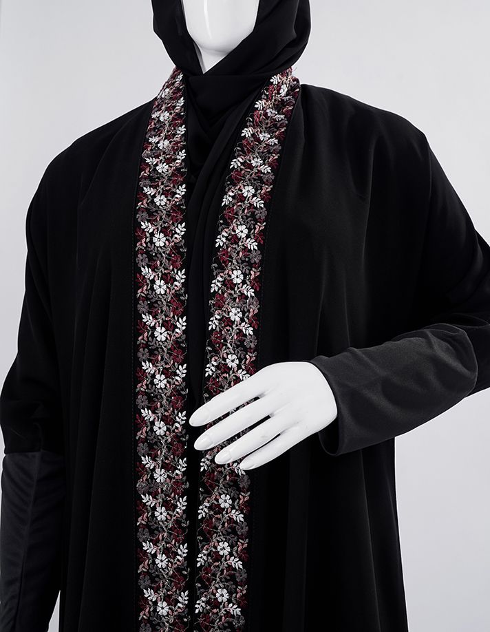 Liara Heritage Floral Abaya_4
