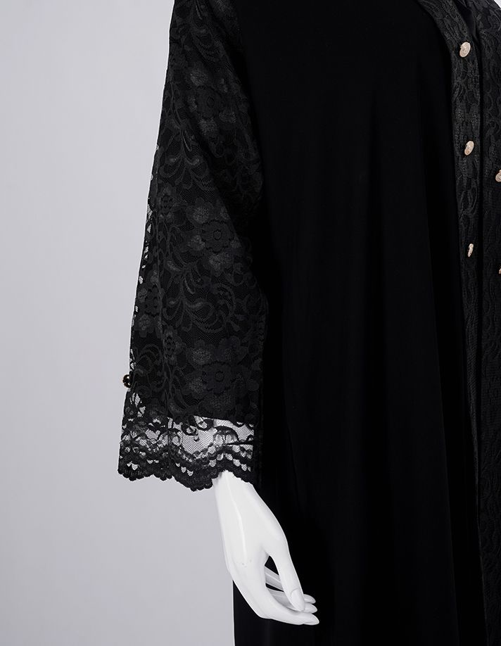 Liara Classic Black Embellished Abaya_4