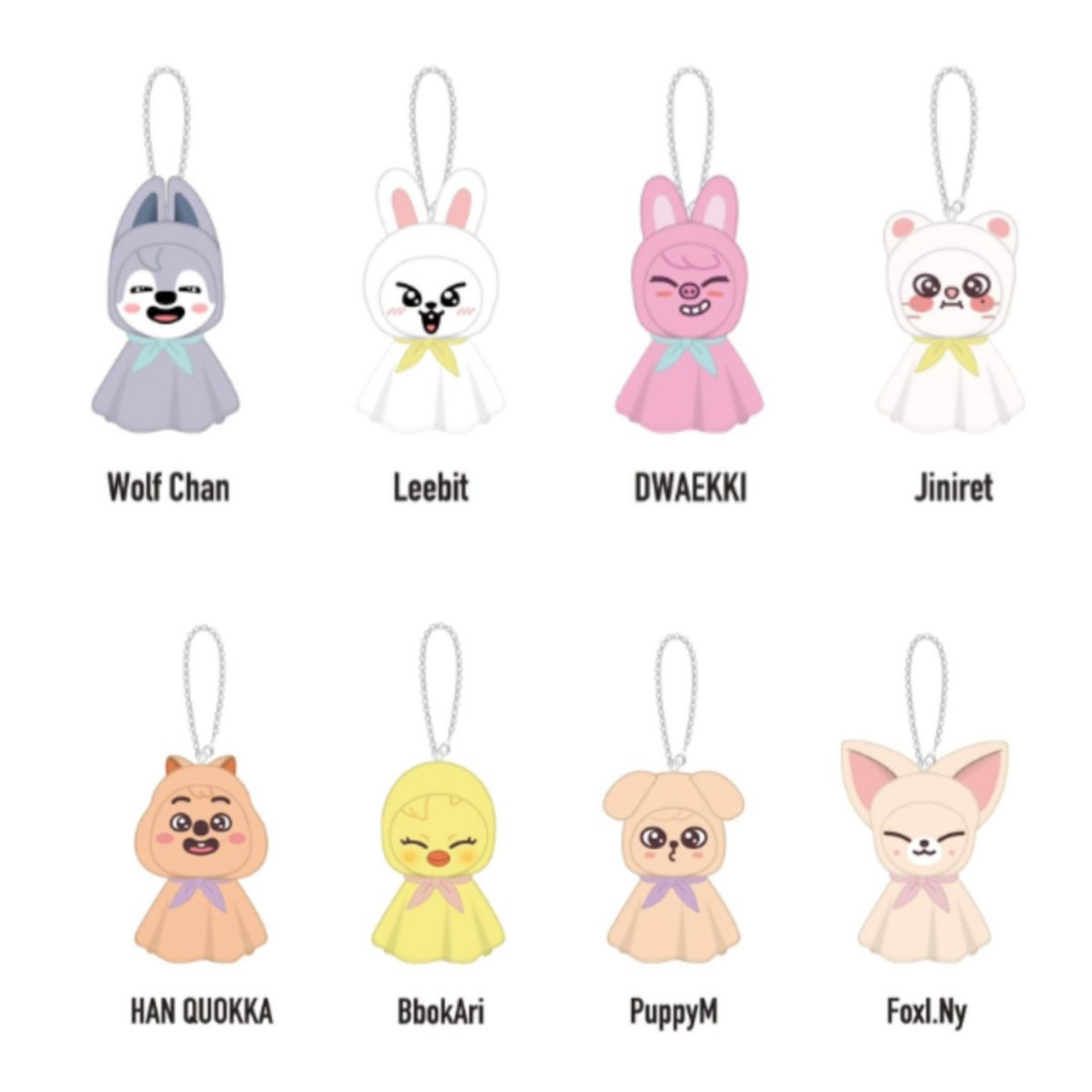 Stray Kids - SKZOO Gashapon Teru Teru Bozu Keyring_1
