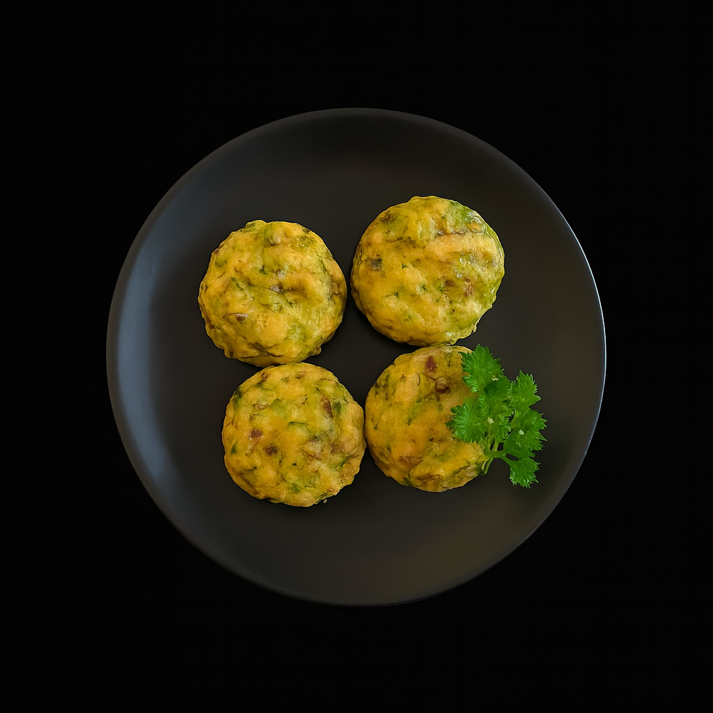 Маффины из куриной грудки с грибами и сыром_0