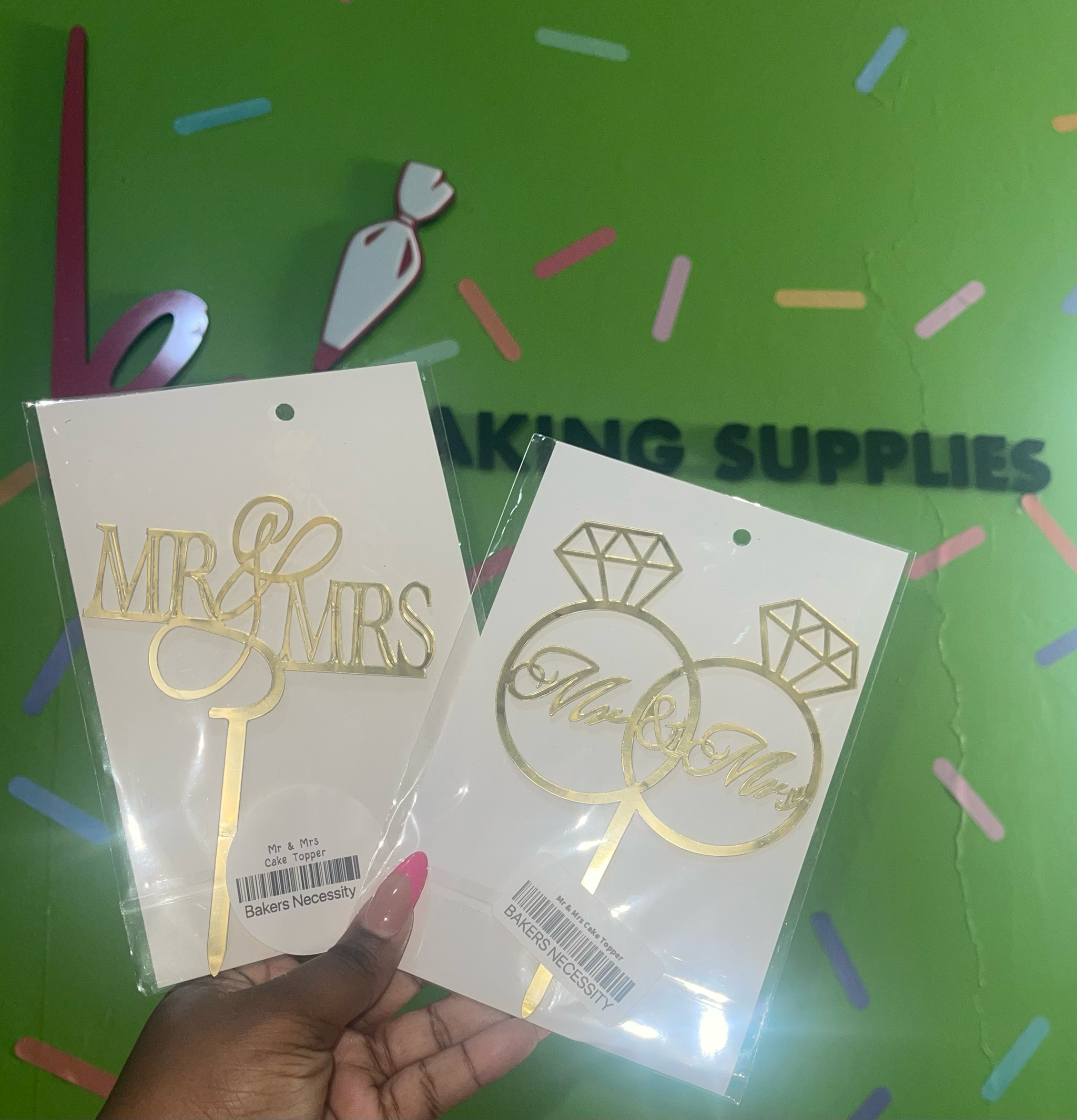 Mr & Mrs Cake Topper _0