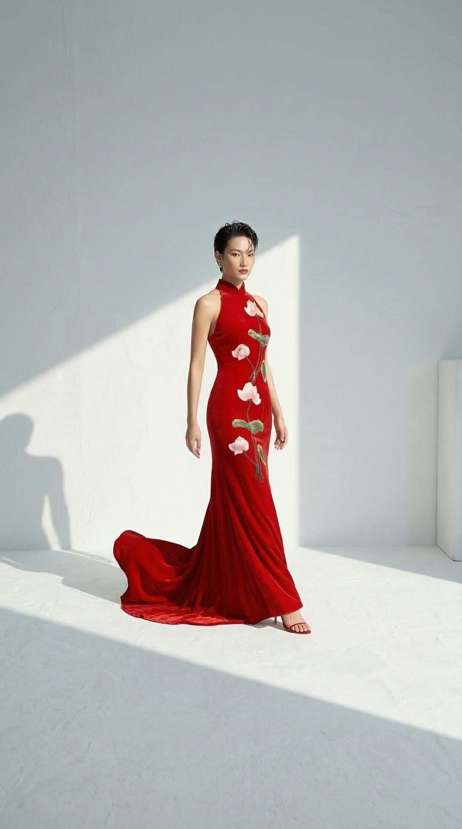 PINK LOTUS Cheongsam _0