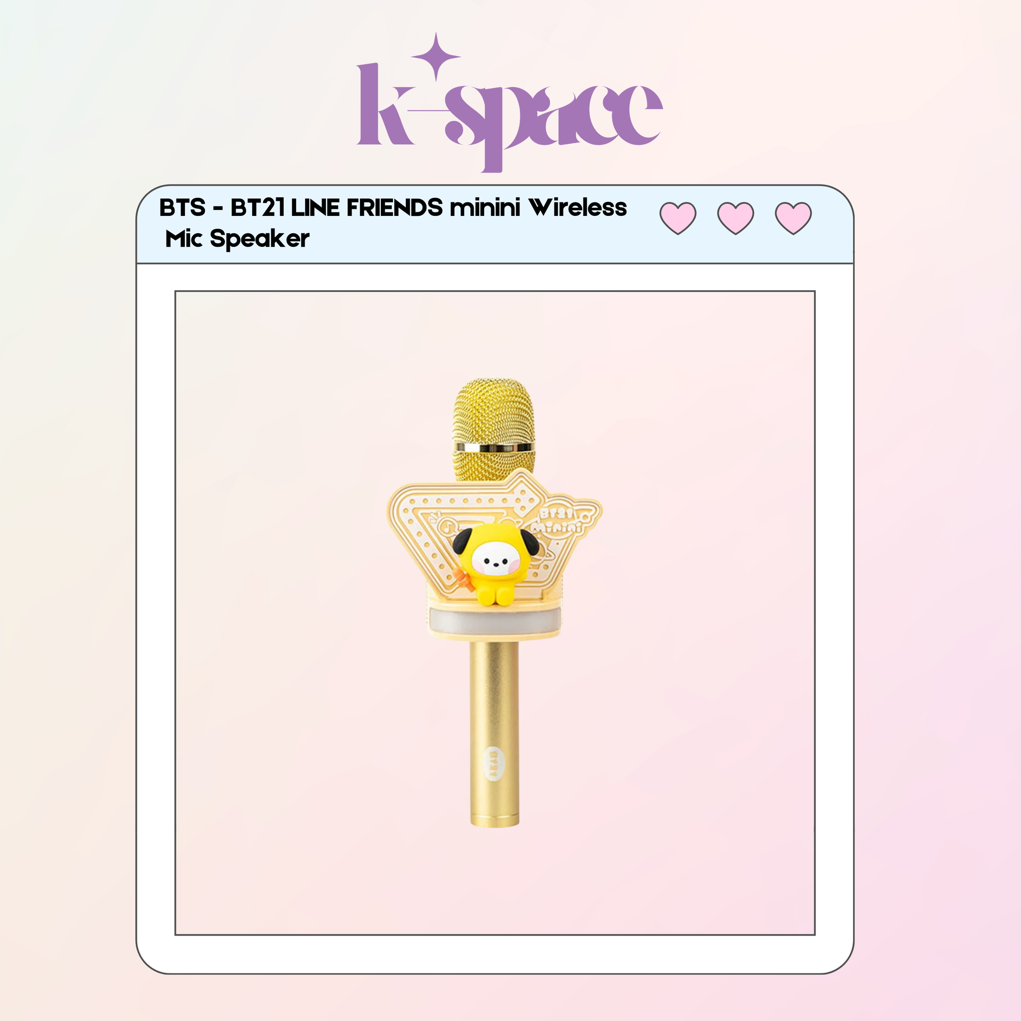 BTS - BT21 LINE FRIENDS minini Wireless Mic Speaker_0