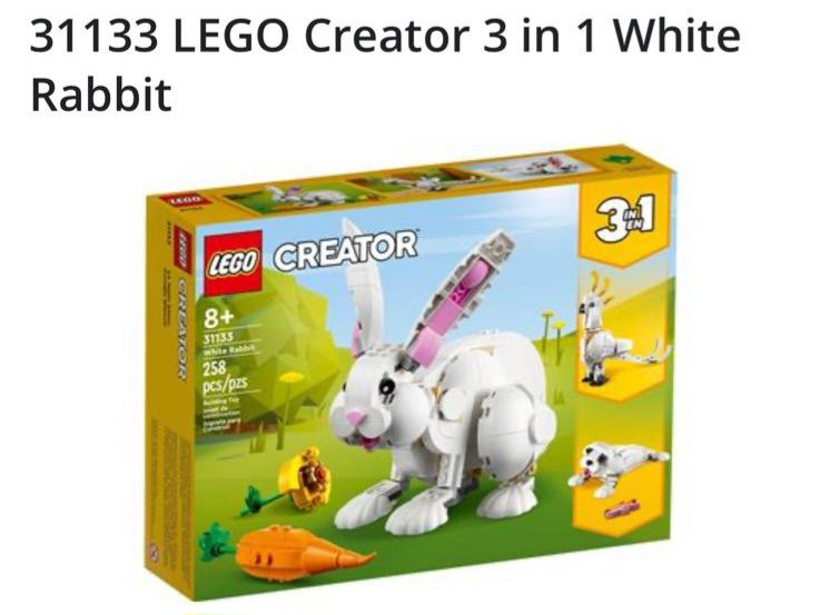Lego Creator 3 in 1 White rabbit_0