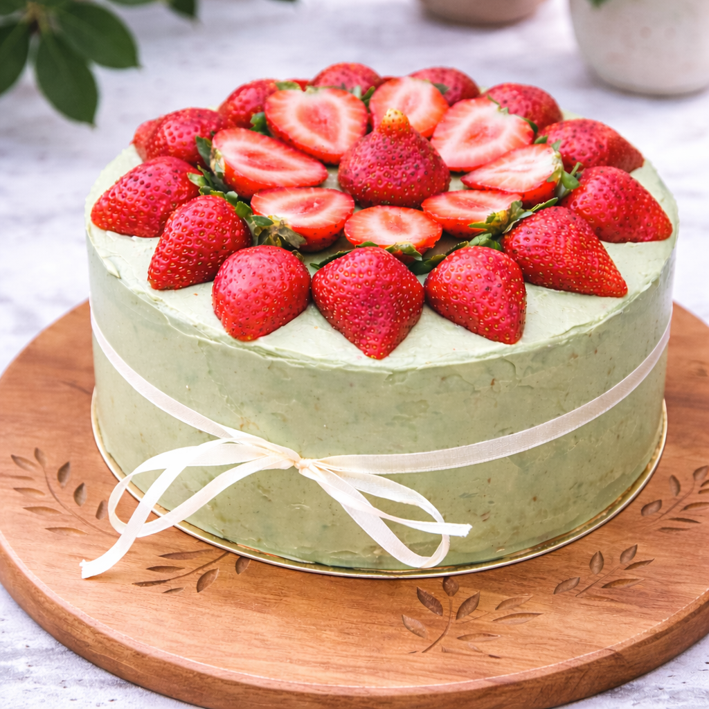 Matcha Strawberry Cake_0