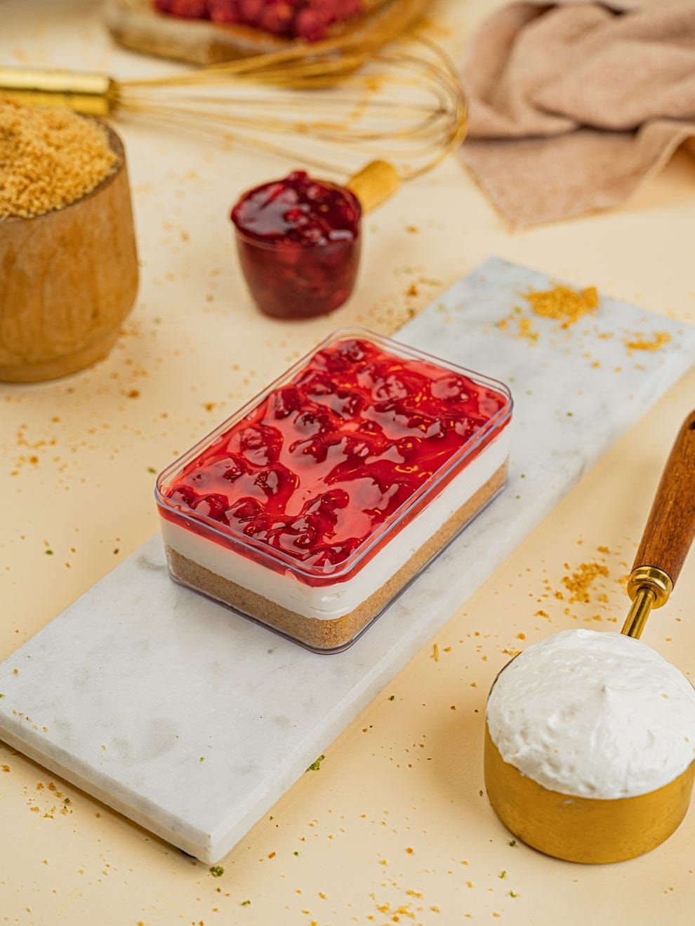  🍓 Strawberry Cheesecake ( good for 6 person )  _0