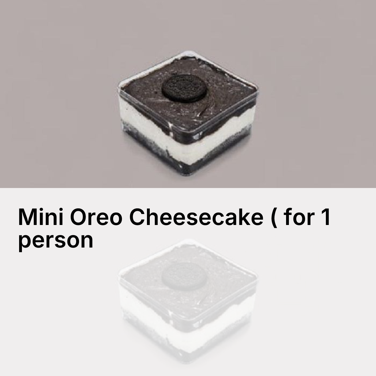 Mini Oreo Cheesecake ( for 1 person )_0