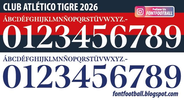 Font Vector Club Atlético Tigre 2026 kit_0