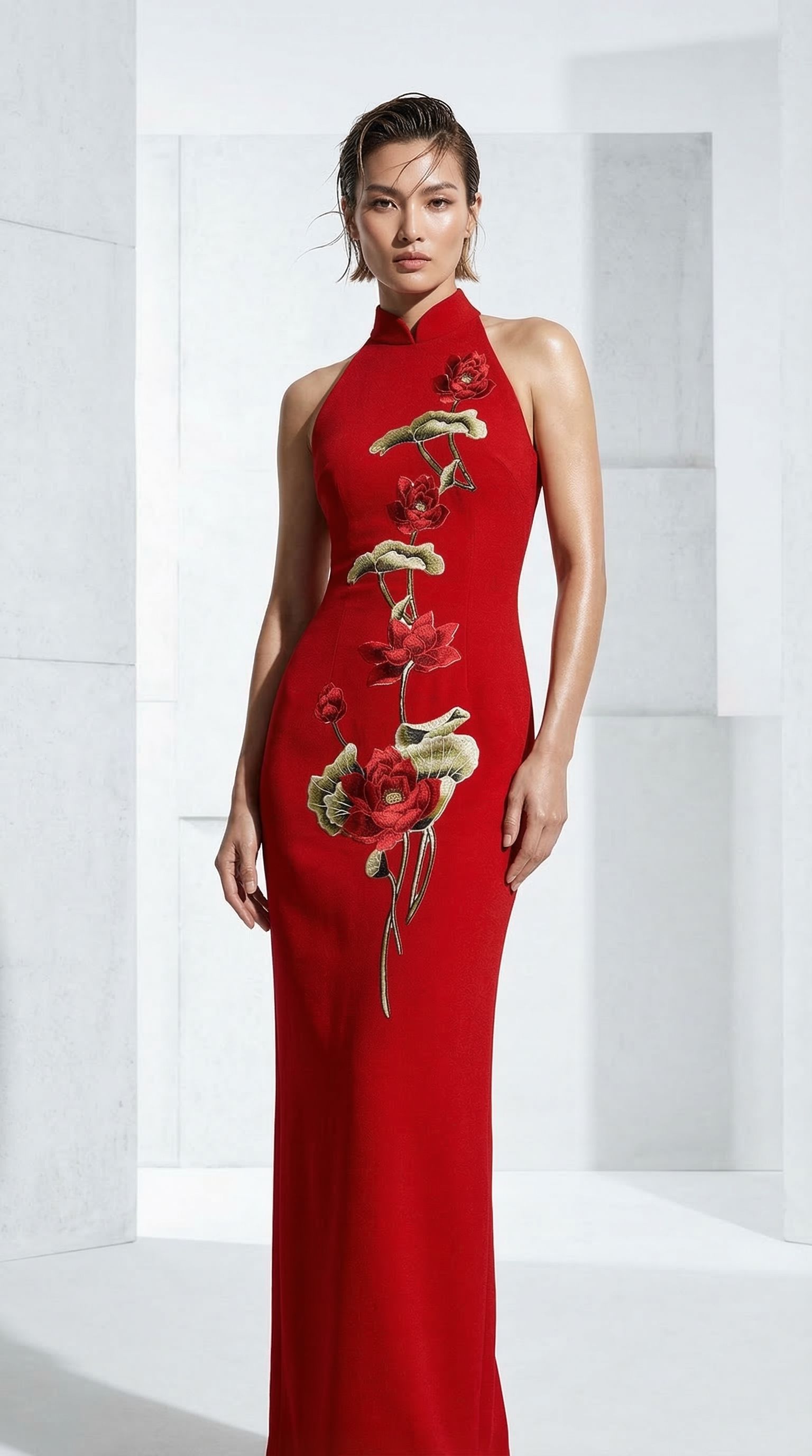 RED LOTUS Cheongsam _2