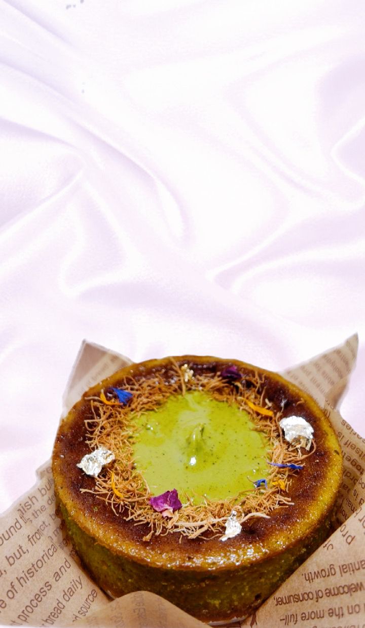 Burnt Basque Pistachio Cheesecake _2