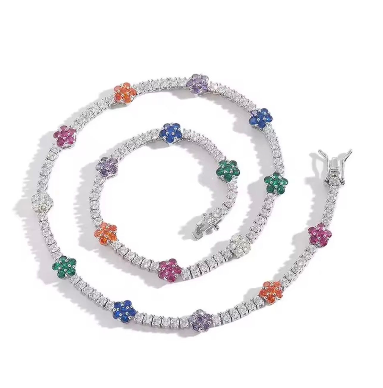 Shiny flower chocker_0