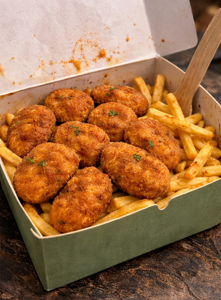 Chicken nuggets with fries  (KD)_0