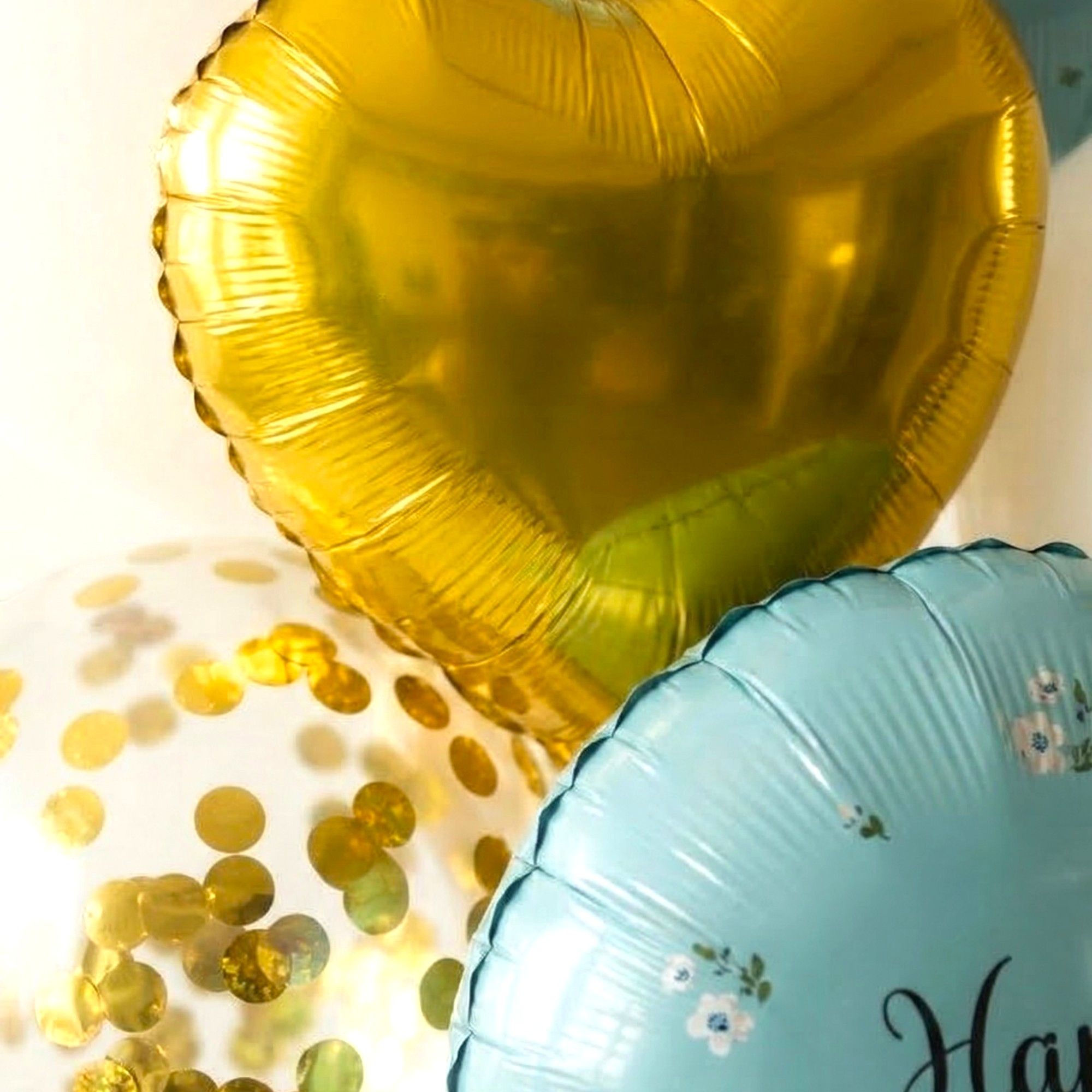 Premium Teal and Gold Anniversary Decor Engagement Anniversary Balloon Decor_1