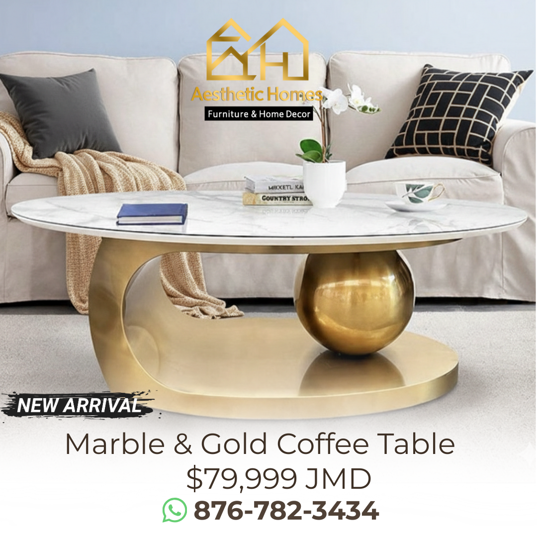 Marble & Gold Coffee Table_0
