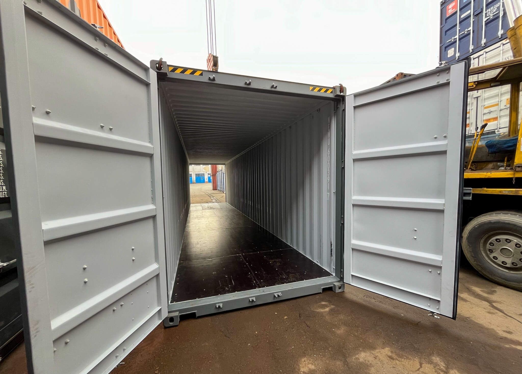 Contenedor de 40 pies High Cube de doble puerta – RAL 7005_6