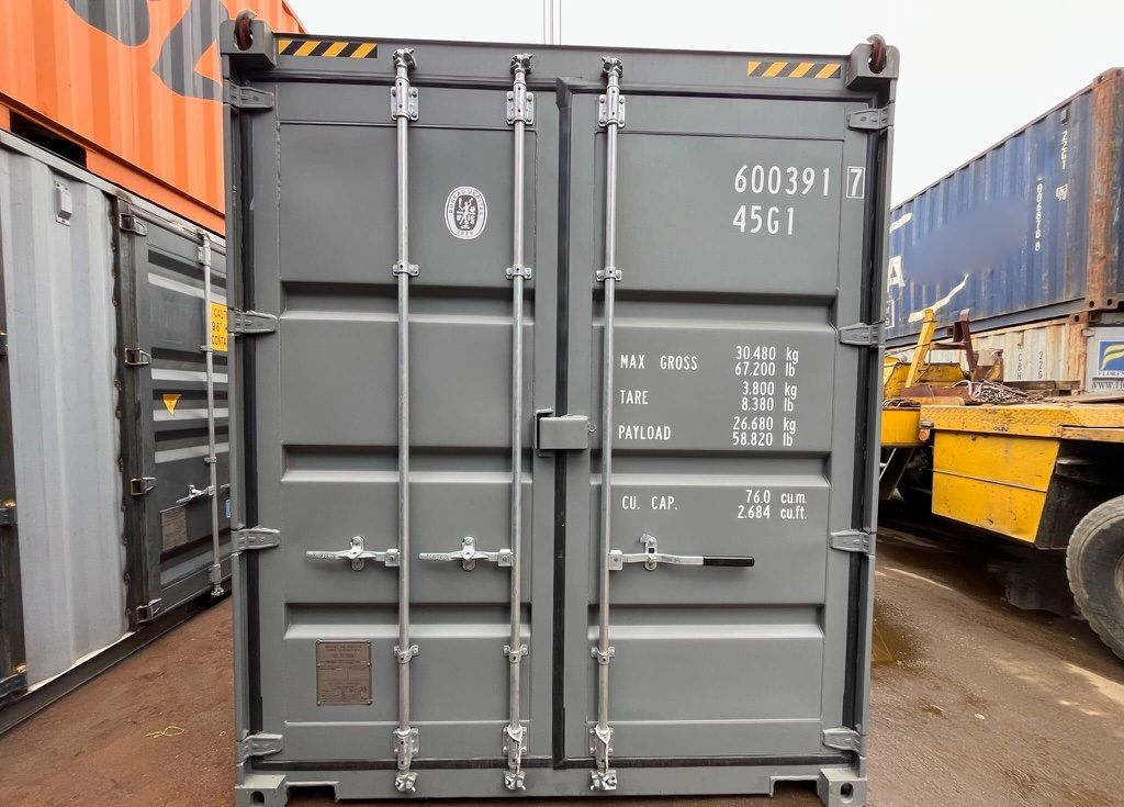 Contenedor de 40 pies High Cube de doble puerta – RAL 7005_3