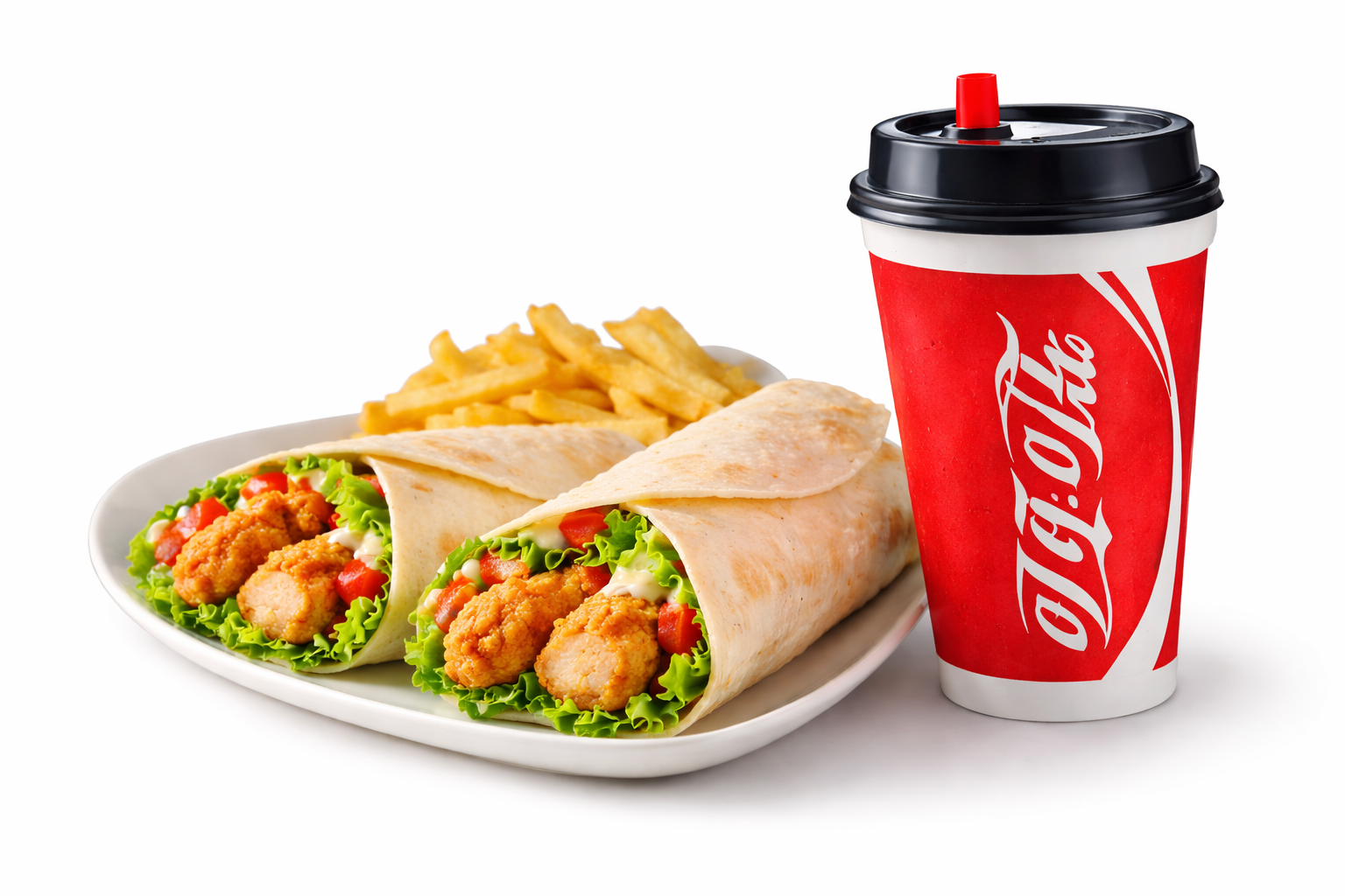 Chicken Rolls + Coke + French Fries_0
