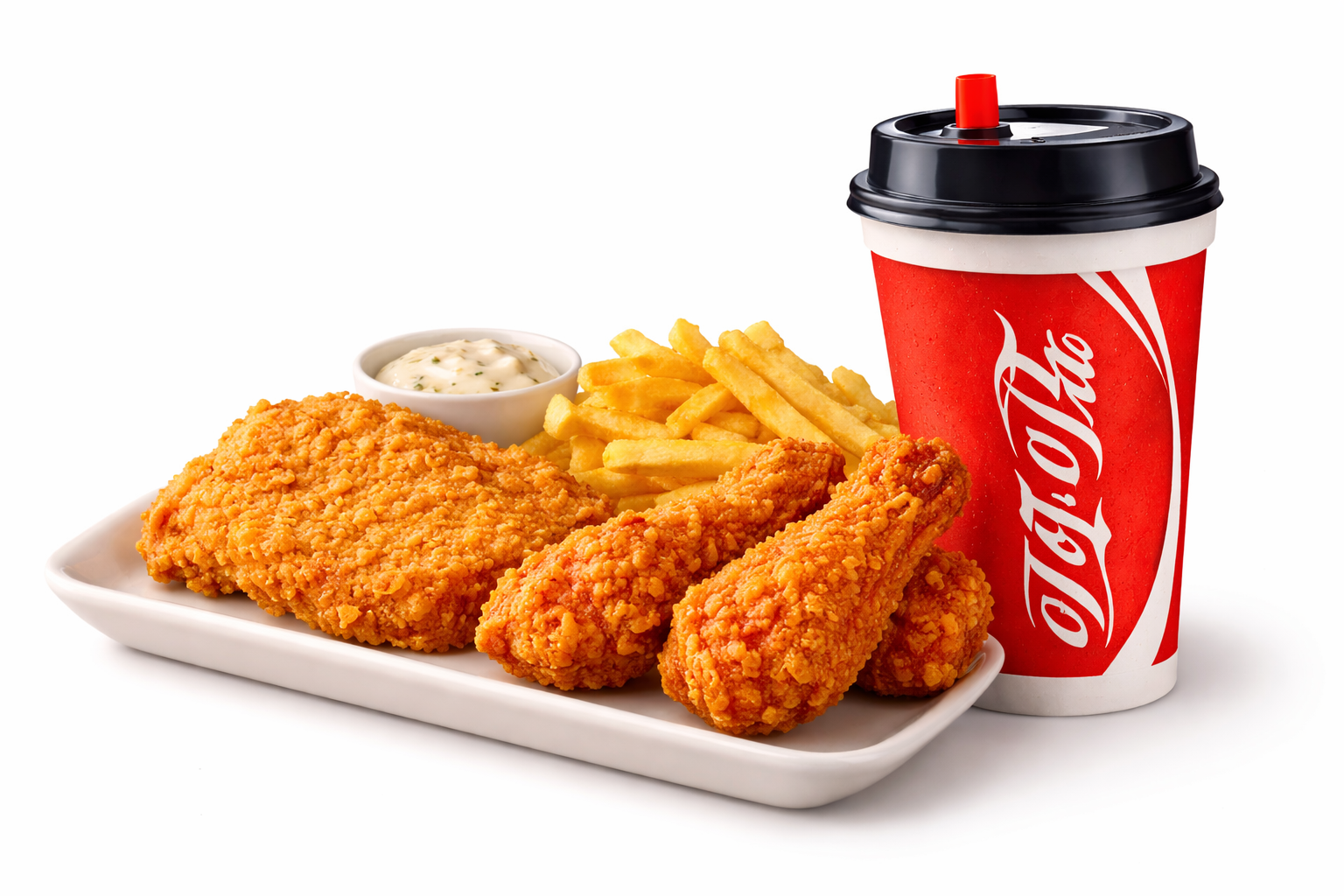 Chicken Chop + Spicy Wings + French Fries + Cola_0