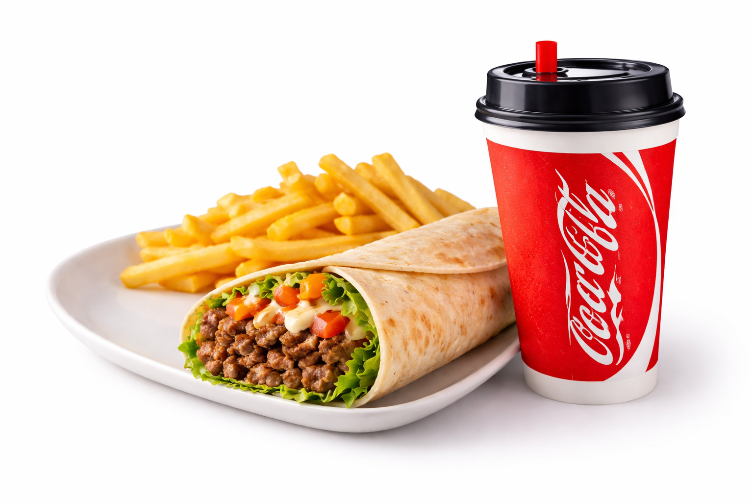 Beef Roll + Cola + French Fries_0